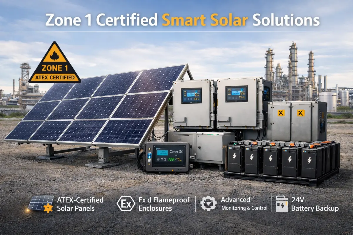 ATEX Zone 1 solar power system at an oil and gas site in Egypt KPS